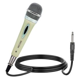 5 CORE Microphone Dynamic Vocal Handheld Mic Cardioid Unidirectional Microfono W On Off Switch + XLR Audio Cable For Singing Karaoke Public Speak (Option: white)