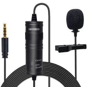 5 Core Professional Omnidirectional Lavalier Microphone 3.5mm Clip-On Lapel Mic For Smartphone DSLR Camera PC Interview Video Camcorders Audio Re (Option: CondenserMic)